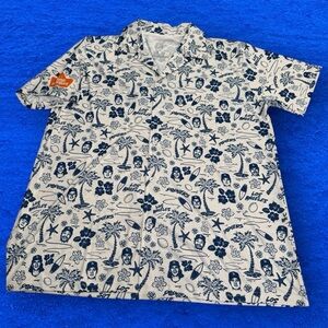 Los Angeles Dodgers Stadium Giveaway Heaven on Earth Hawaiian Shirt Mens XL SGA